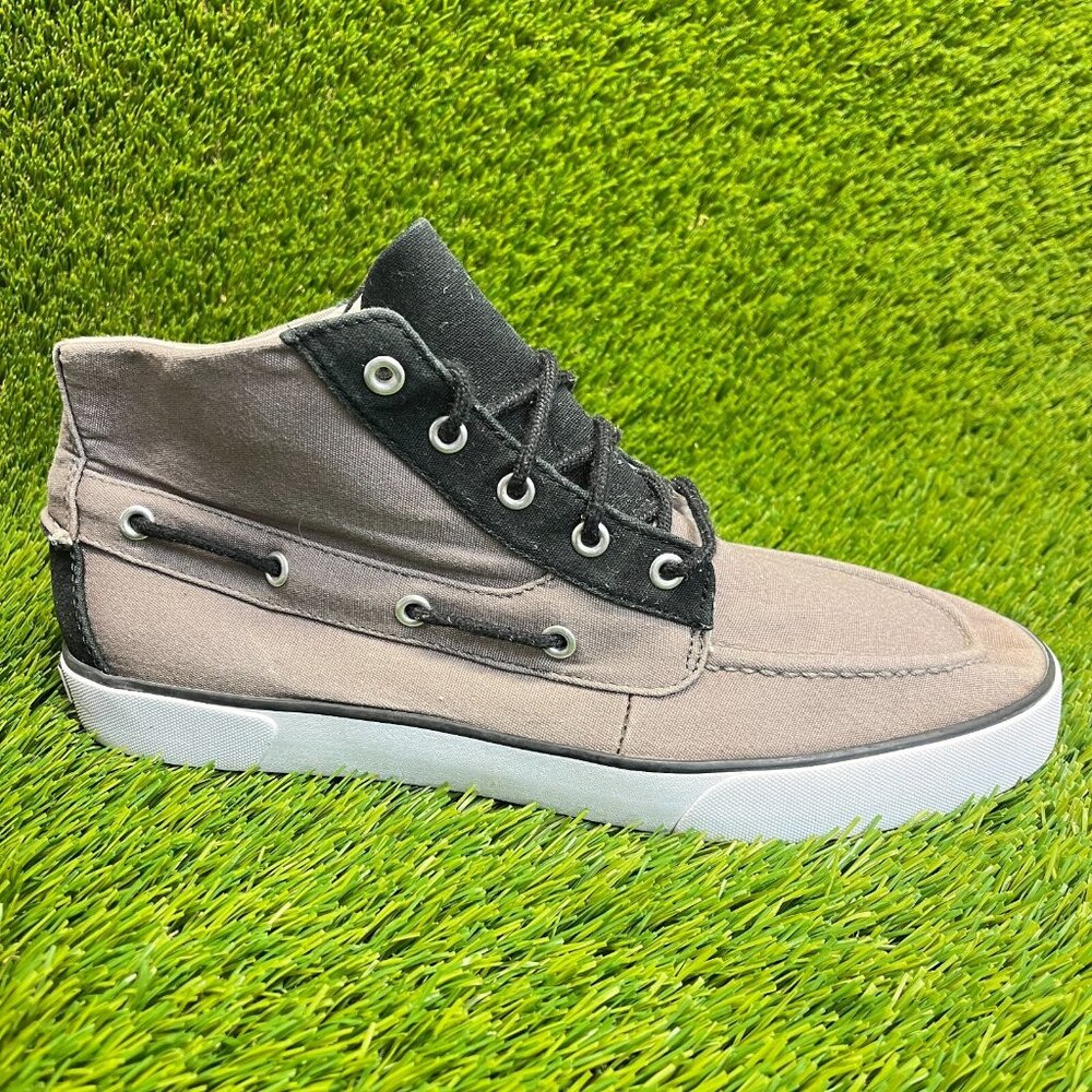 Polo Ralph Lauren Lander Mens Size 11D Gray Black Casual Chukka Shoes Sneakers